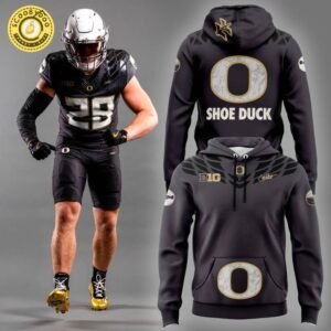 Oregon Ducks Nike Anthracite Oregon Ducks Shoe Duck Club Hoodie.