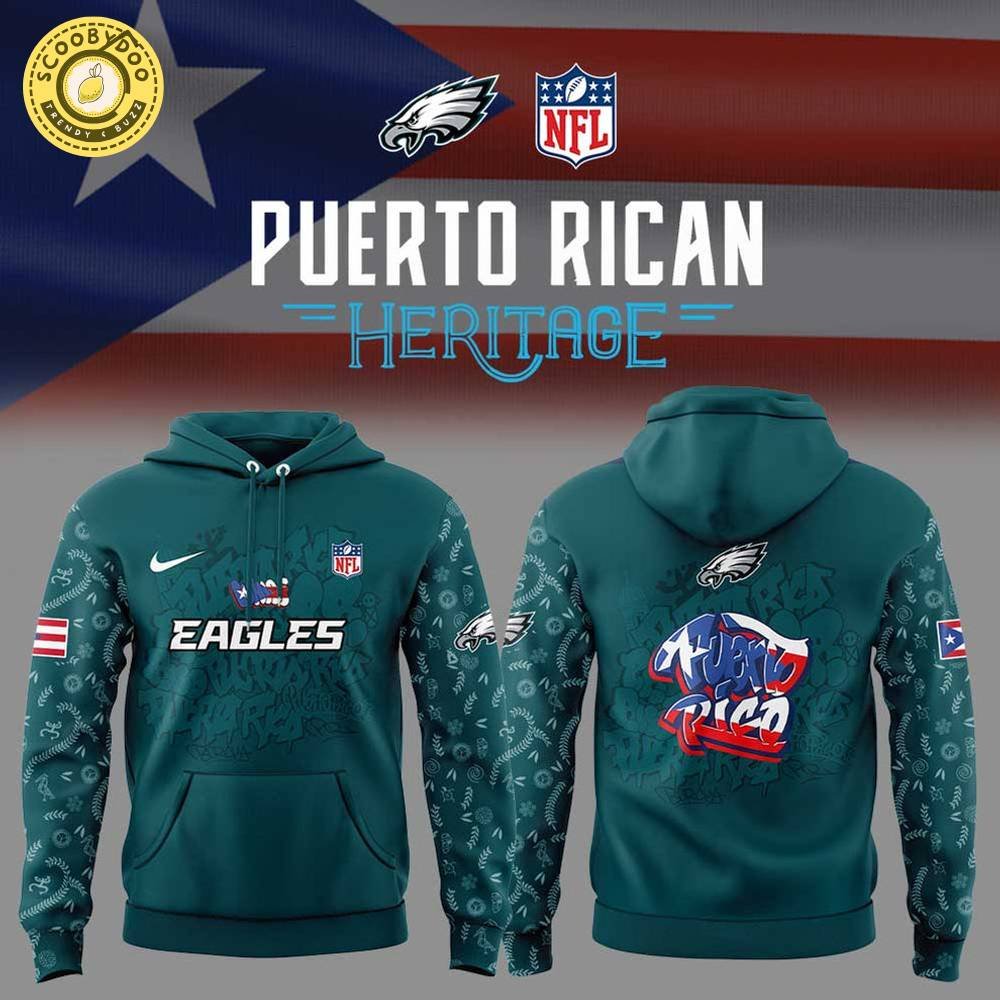 P.Eagles Puerto Rican Heritage Combo Hoodie P.Eagles Puerto Rican Heritage Combo Hoodie