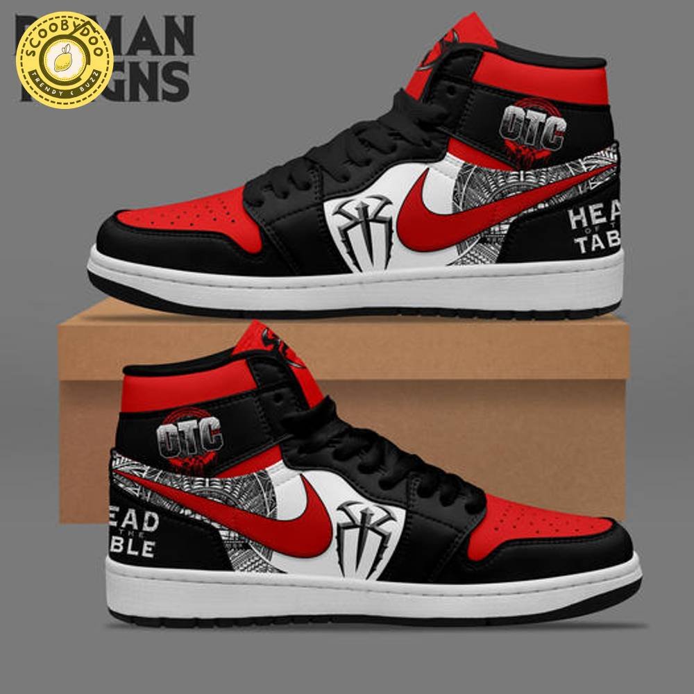Roman Reigns AJ1 High Sneakers Shoes For Men And Women Roman Reigns AJ1 High Sneakers Shoes For Men And Women