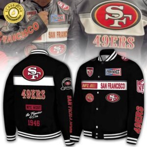 San Francisco 49ers 1946 NFC West Special Bomber Jacket – Black