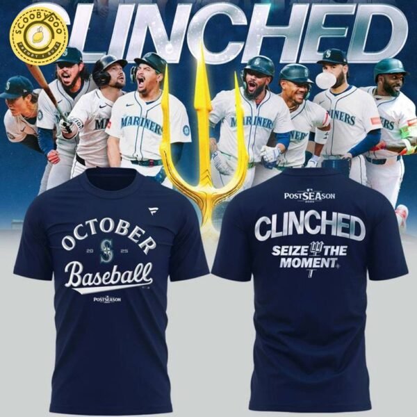 Special October Baseball Post Season 2025 Seattle Mariners T-Shirt