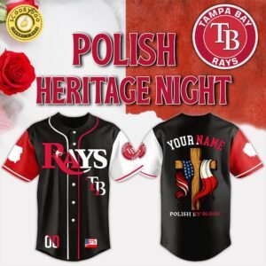 Tampa Bay Rays x Polish American Heritage Night 2025 Special-3D Baseball Jersey