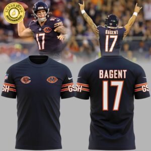 Tyson Bagent Number 17 Chicago Bears NFL Tshirt