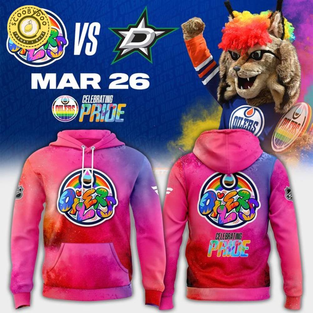 Unisex's Edmonton Oilers Navy Team Pride Logo Hoodie Unisex's Edmonton Oilers Navy Team Pride Logo Hoodie