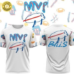 Buffalo Bills ” Josh Allen 2025 Billustration Charlie” Special T-Shirt