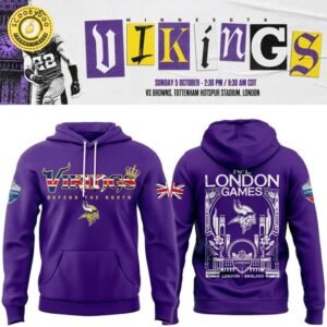 Minnesota Vikings 2025 NFL London game Hoodie