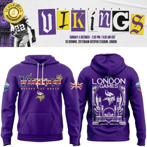 Minnesota Vikings 2025 NFL London game Hoodie