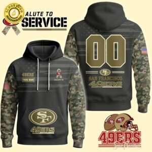 San Francisco 49ers x Salute to Service 2025 Hoodie – Honor the Heroes in Style-3D Unisex Hoodie