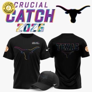Texas Longhorns Football 2025 Crucial Catch T-shirt